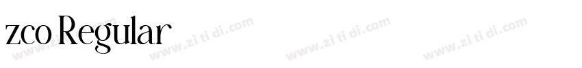 zco Regular字体转换